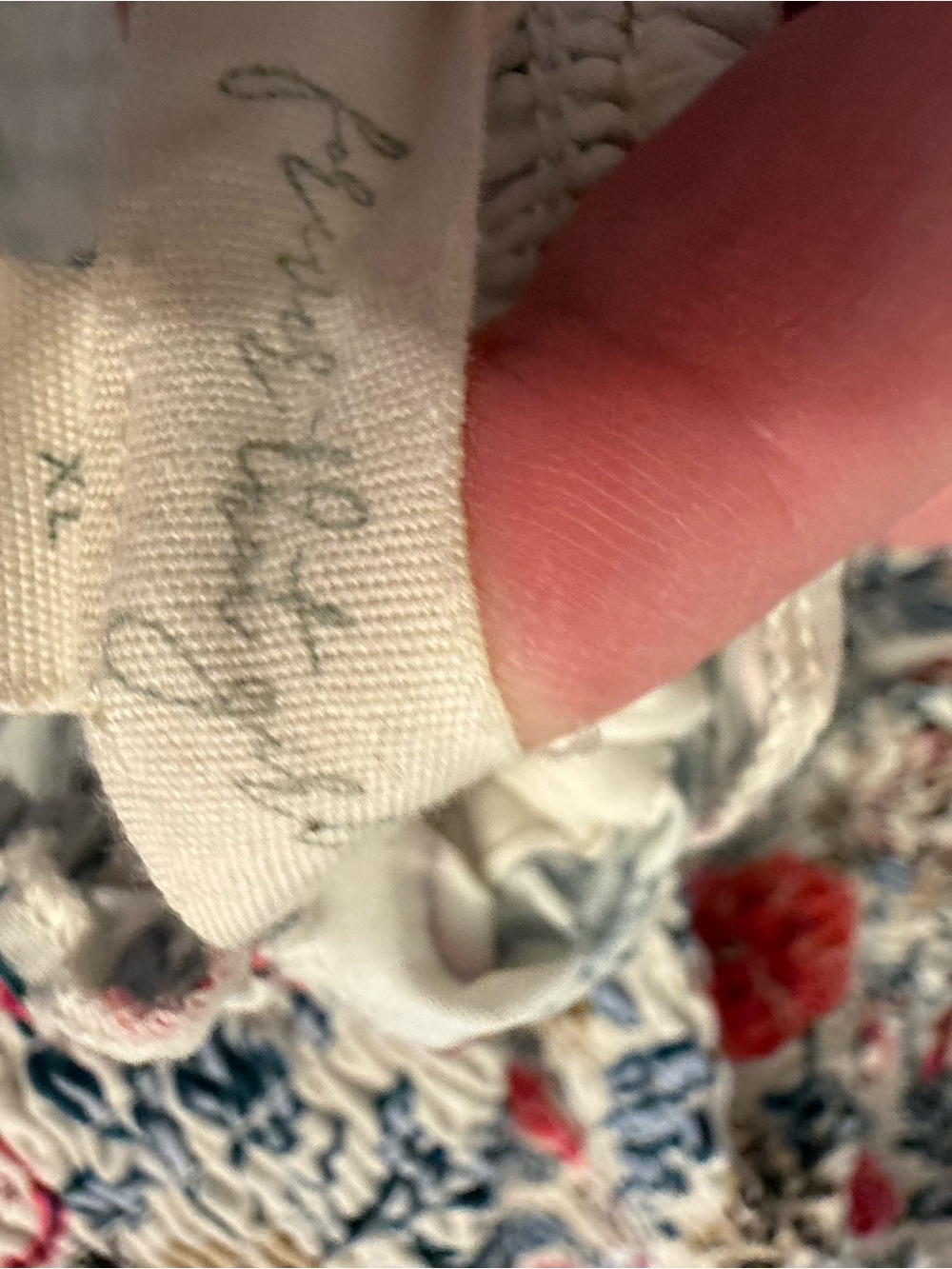 Anthropologie Forever that Girl Tiered Mini with Pink & Blue Floral - Picture 5 of 8